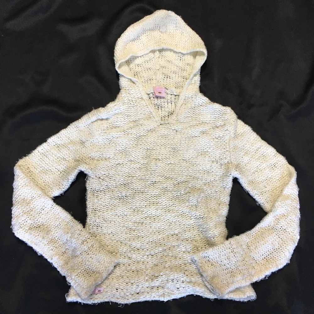 Rip Curl Cream Knit Poncho Sweater